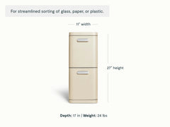 45L 2-Drawer Recycling Bin